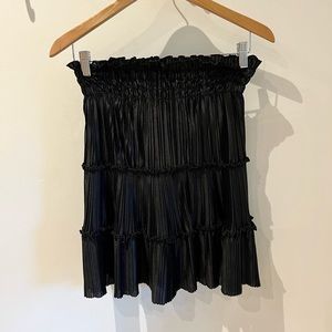 TFNC pleated mini skirt, small, black